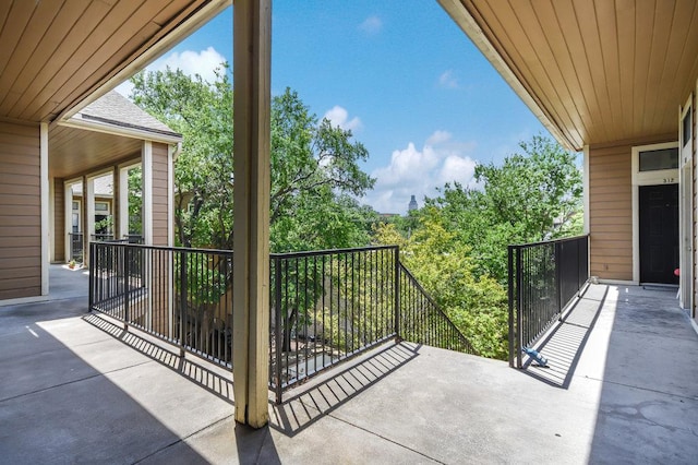 view of balcony