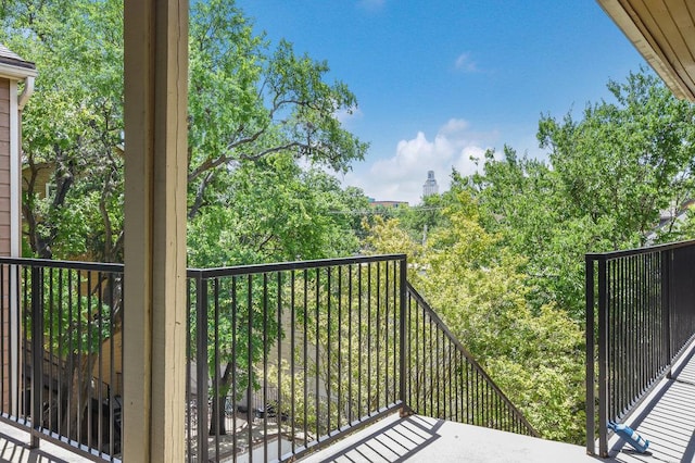 view of balcony