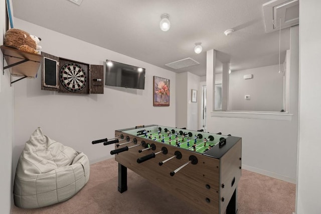 505 Pearly Eye Dr Unit B, Pflugerville, TX 78660 - game room featuring attic access, baseboards, and carpet