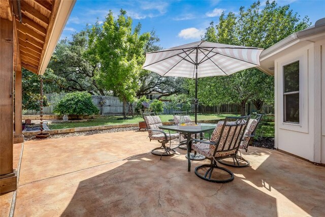 20603 Camel Back St, Lago Vista, TX 78645 - view of patio / terrace with outdoor dining area