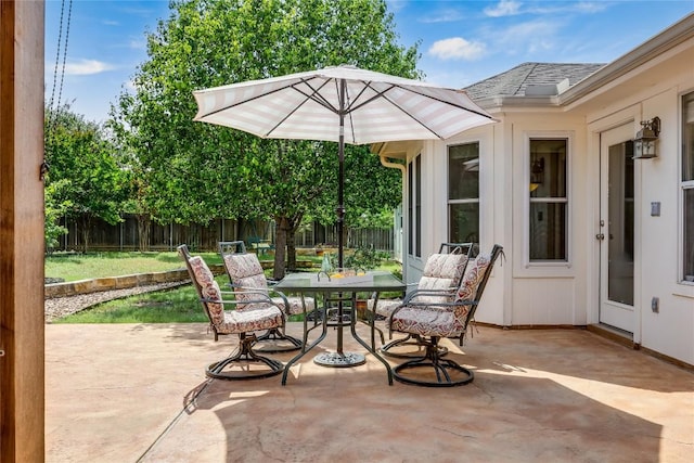 20603 Camel Back St, Lago Vista, TX 78645 - fenced backyard with a patio area and outdoor dining area