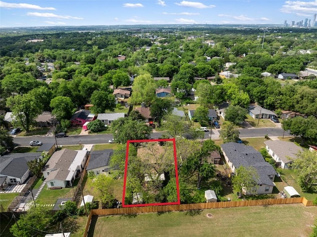 birds eye view of property featuring a residential view