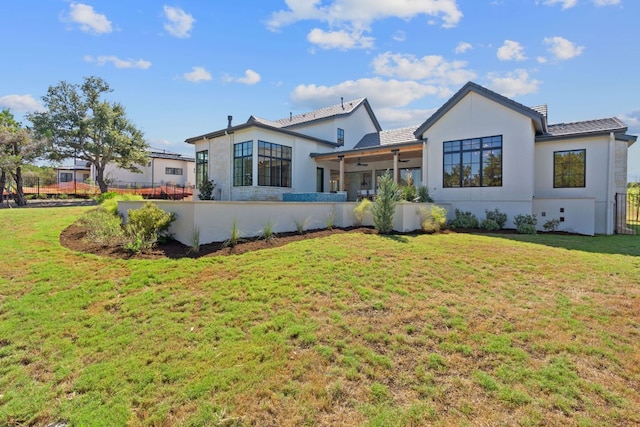 6013 Silver Luna Way, Austin, TX 78738 - rear view of house featuring stucco siding