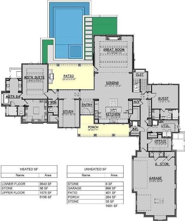 6013 Silver Luna Way, Austin, TX 78738 - plan