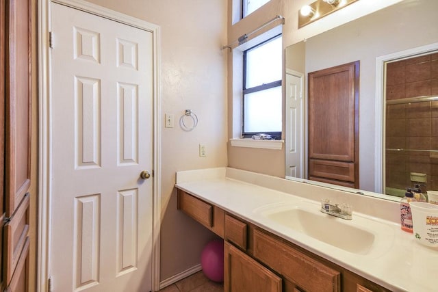 bathroom with vanity