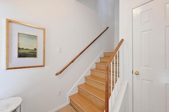 view of stairs