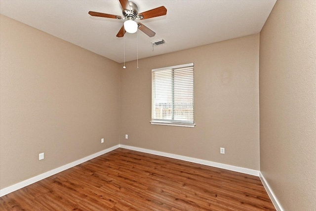 3705 Derby Trl, Round Rock, TX 78681 - empty room featuring wood finished floors and a ceiling fan