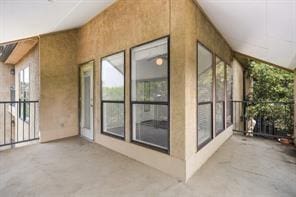 view of home's exterior featuring stucco siding