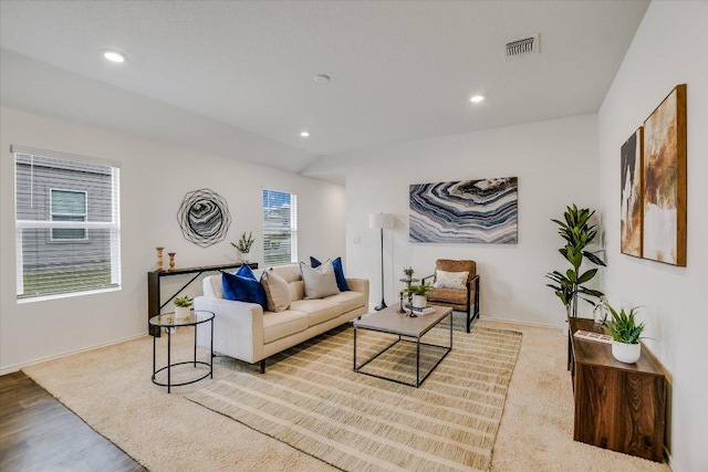 15005 Bajada Rd, Manor, TX 78653 - living room featuring recessed lighting, wood finished floors, and baseboards