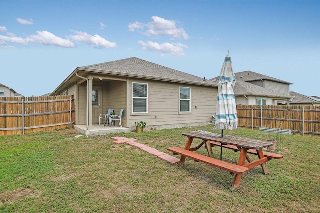 15005 Bajada Rd, Manor, TX 78653 - back of property featuring a patio area