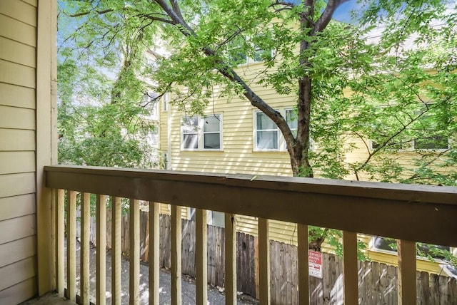 view of balcony