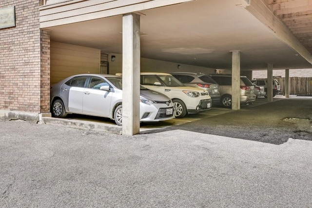 view of vehicle parking