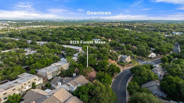 drone / aerial view with a residential view