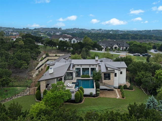 4701 Peralta Ln, Austin, TX 78735 - view from above of property