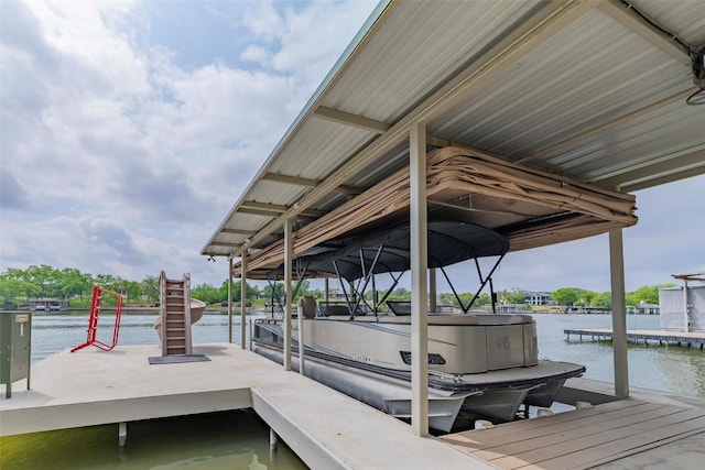 2228 Williams Lakeshore Dr, Kingsland, TX 78639 - dock area with a water view and boat lift