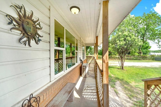 view of patio / terrace with a porch