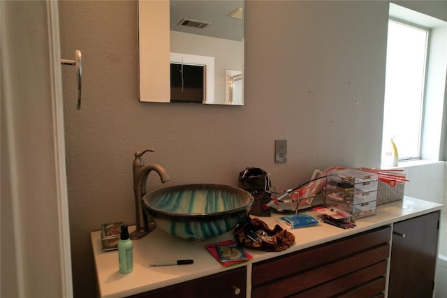 bathroom with visible vents