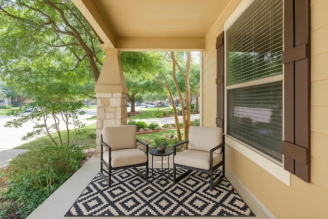 view of patio / terrace with a porch
