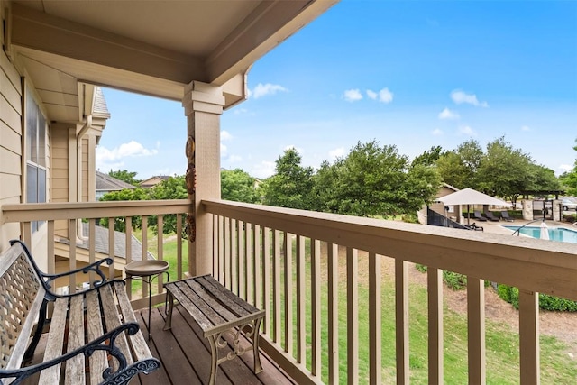 view of balcony