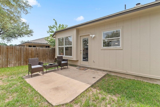 exterior space with fence