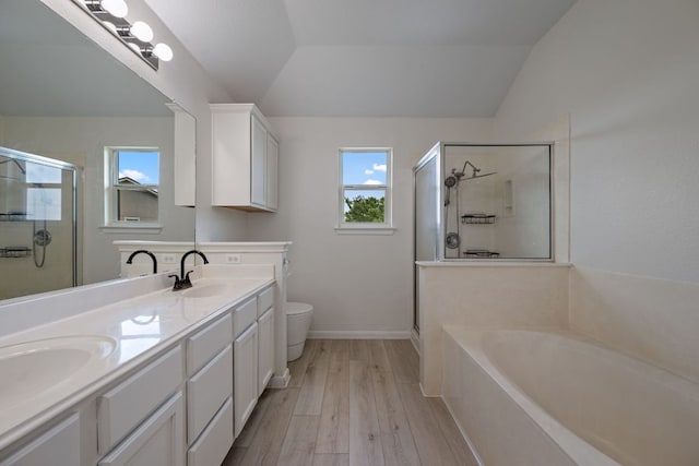 bathroom featuring a sink and a stall shower
