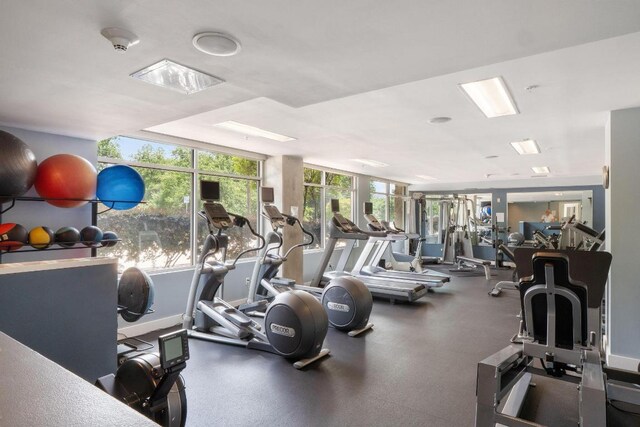 view of exercise room