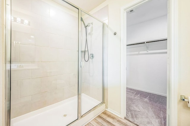 10401 American Paint Way, Manor, TX 78653 - full bath featuring a stall shower and a walk in closet