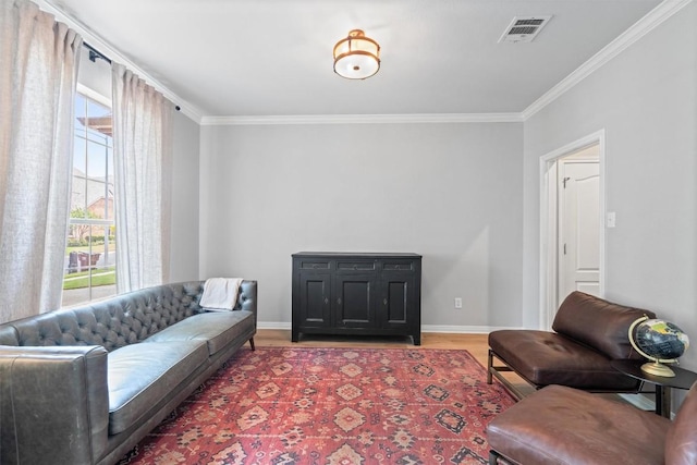 3912 Walsh Ranch Blvd, Round Rock, TX 78681 - living room featuring crown molding and light wood finished floors