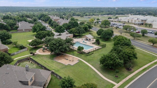 3912 Walsh Ranch Blvd, Round Rock, TX 78681 - aerial view of a pool