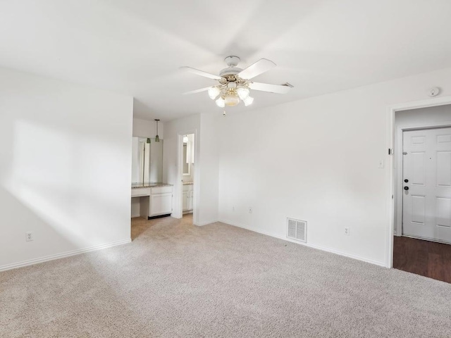 11911 Aloe Vera Trl, Austin, TX 78750 - unfurnished living room with carpet floors and ceiling fan