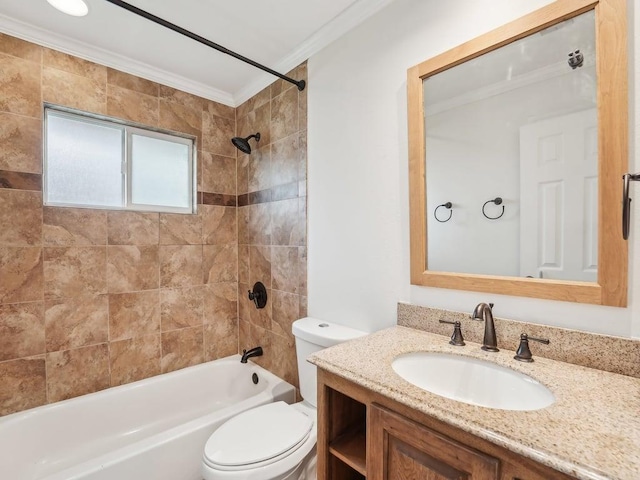 11911 Aloe Vera Trl, Austin, TX 78750 - bathroom with crown molding, bathtub / shower combination, and vanity