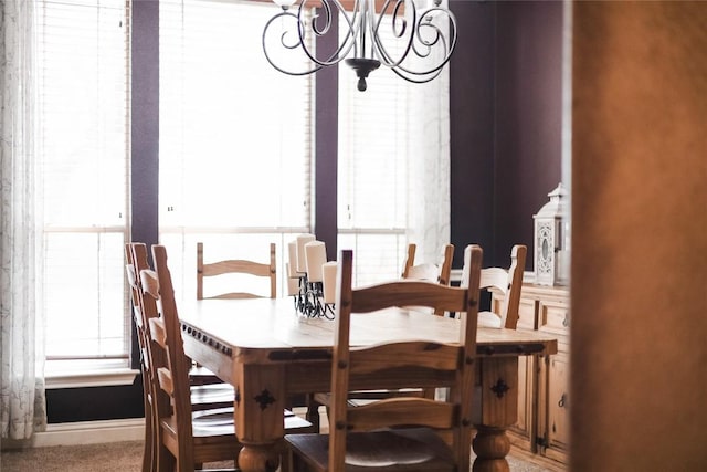 2607 Armatrading Dr, Cedar Park, TX 78613 - dining room with a chandelier and carpet flooring