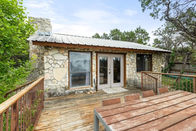8100 Kuhn Dr, Austin, TX 78736 - deck featuring french doors