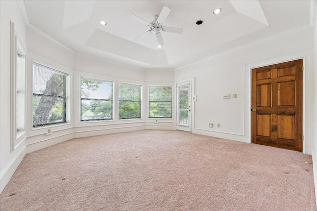 640 Woodlake Dr, Mcqueeney, TX 78123 - spare room featuring crown molding and a wealth of natural light