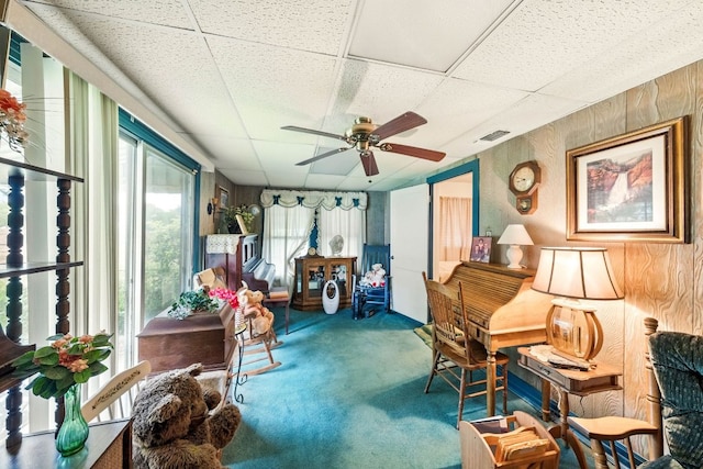sunroom / solarium featuring visible vents