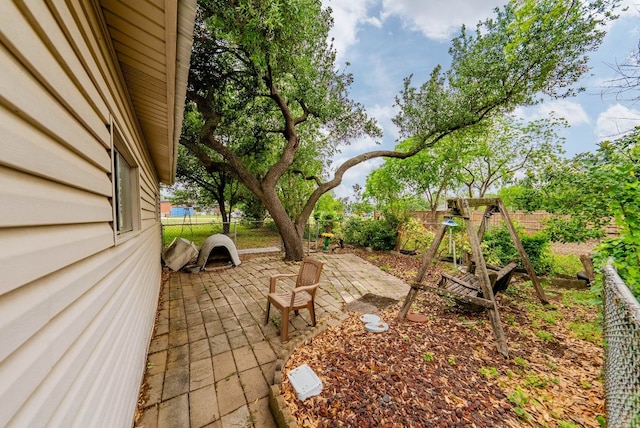 view of patio / terrace with a fenced backyard