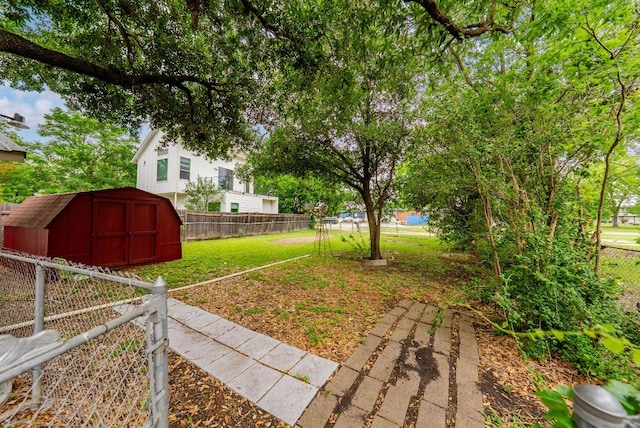 8409 Bowling Green Dr, Austin, TX 78757 - view of yard featuring a storage unit