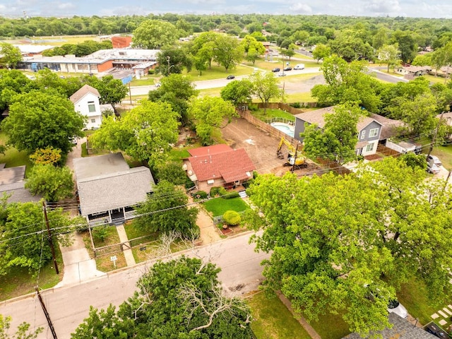 drone / aerial view with a residential view