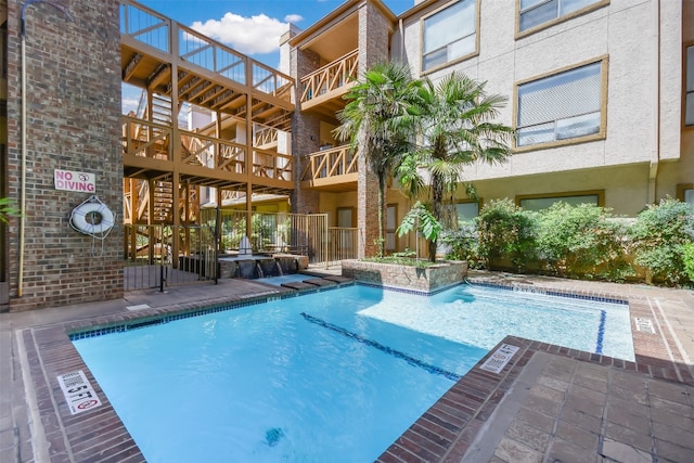 view of pool