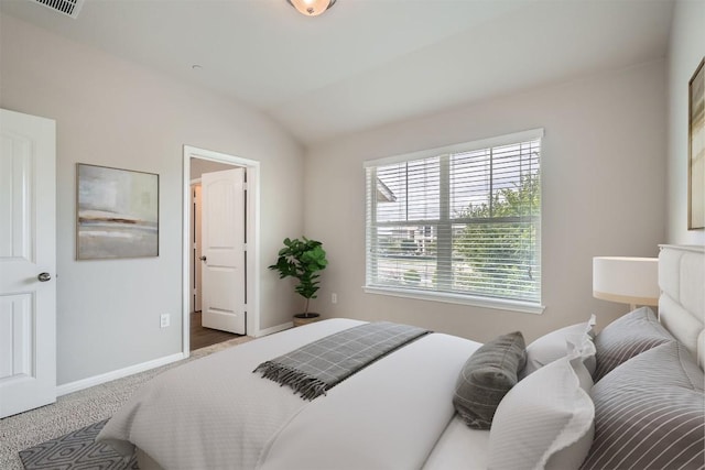 516 E Slaughter Ln Unit 1101, Austin, TX 78744 - carpeted bedroom featuring baseboards and lofted ceiling