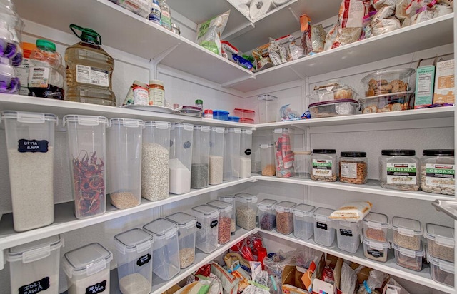 view of pantry