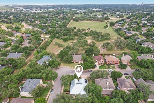 birds eye view of property featuring a residential view