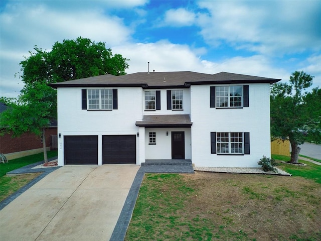 3838 Laurel Ridge Dr, Round Rock, TX 78665 - traditional home with a garage, concrete driveway, a front yard, and roof with shingles