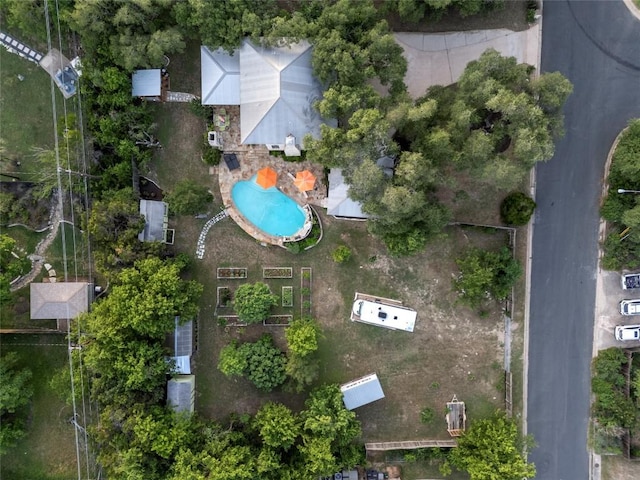 6407 Poncha Pass, Austin, TX 78749 - aerial overview of property's location featuring a pool area