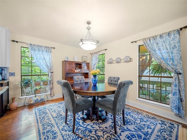 6407 Poncha Pass, Austin, TX 78749 - dining space featuring hardwood / wood-style floors and baseboards