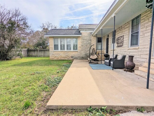 515 E 8th St, Georgetown, TX 78626 - view of patio / terrace featuring fence