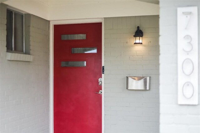 view of exterior entry