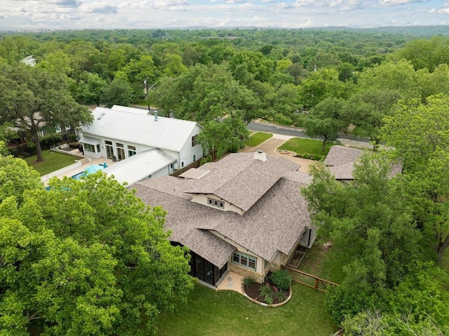 5517 Woodview Ave, Austin, TX 78756 - drone / aerial view with a view of trees
