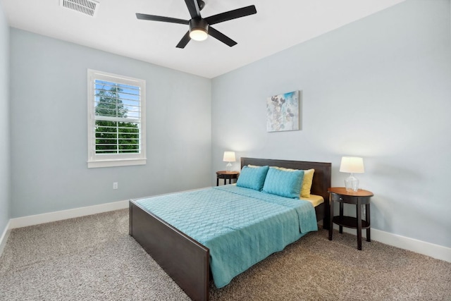 14108 Laurinburg Dr, Austin, TX 78717 - carpeted bedroom with baseboards and ceiling fan