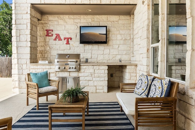 14108 Laurinburg Dr, Austin, TX 78717 - view of patio / terrace featuring exterior kitchen